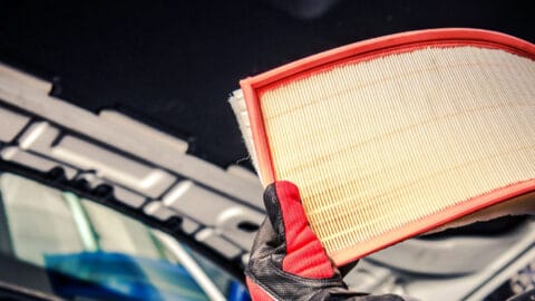 clean air filter used for tune up vehicle service at Harmony Automotive Denver Aurora Centennial Greeley Colorado
